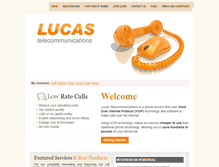 Tablet Screenshot of lucastel.com